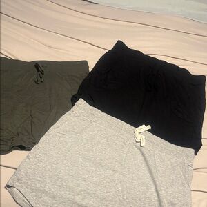 GAP Mini Skirt Trio - Black, Gray, and Olive